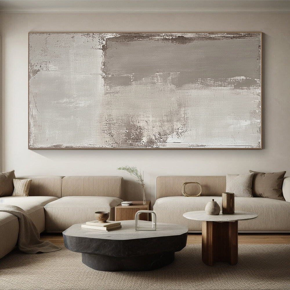 Gray Textured Background Abstract Painting with Industrial Calm WINK041