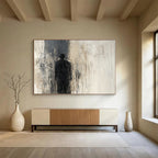 Silhouette in Shadow Abstract Painting ABS212