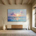 Purple - hued Sunset Ocean - Mystical Evening by the Sea ABS010