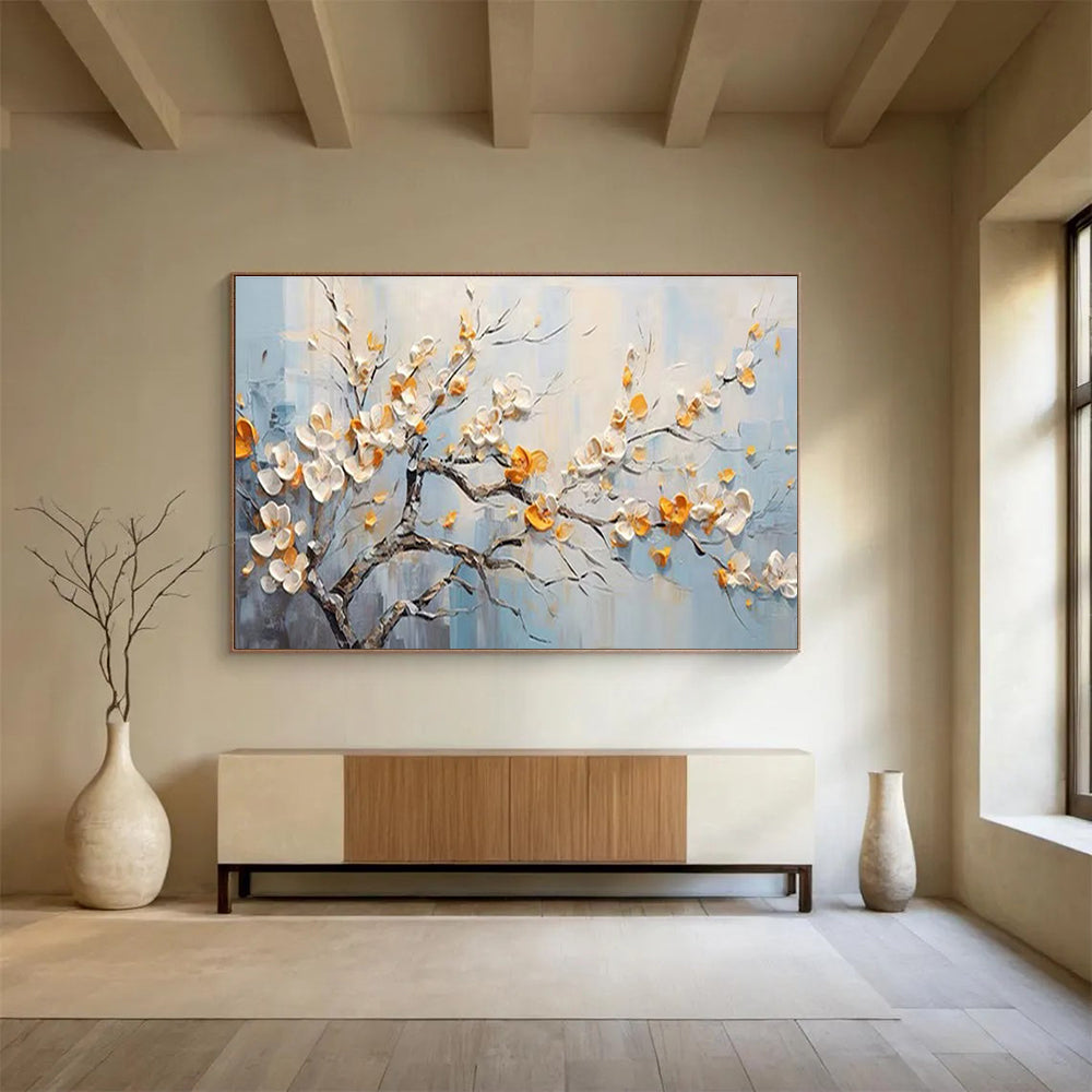 Blooming Tree Abstract Painting for Minimalist Interiors YHT202