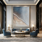 Textured Beach Abstract Painting for Coastal Homes GAB0723