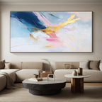 Pastel - Gold Abstract Painting with Delicate Luxury WINK437