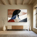 Abstract Female Silhouette Painting with Modern, Minimalist Beauty ABS457