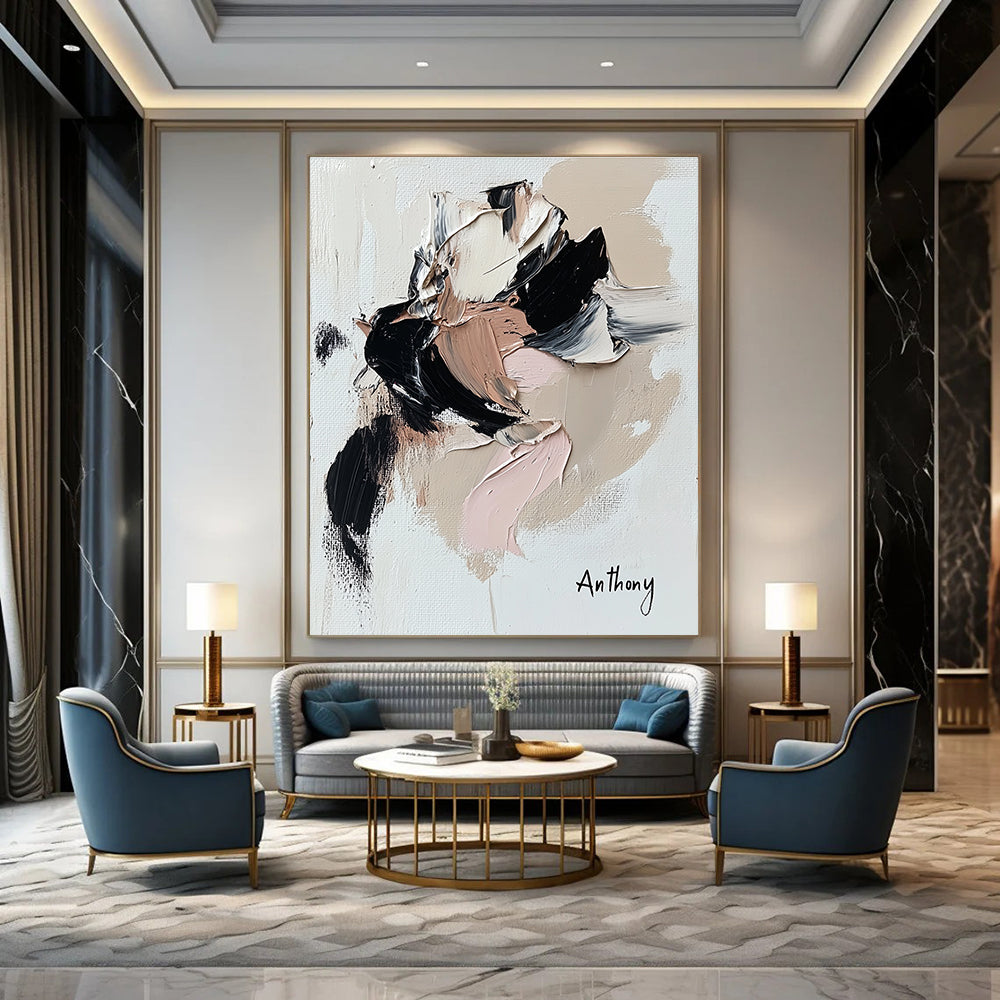 Palette Knife Abstract Painting for Modern Decor GAB0724