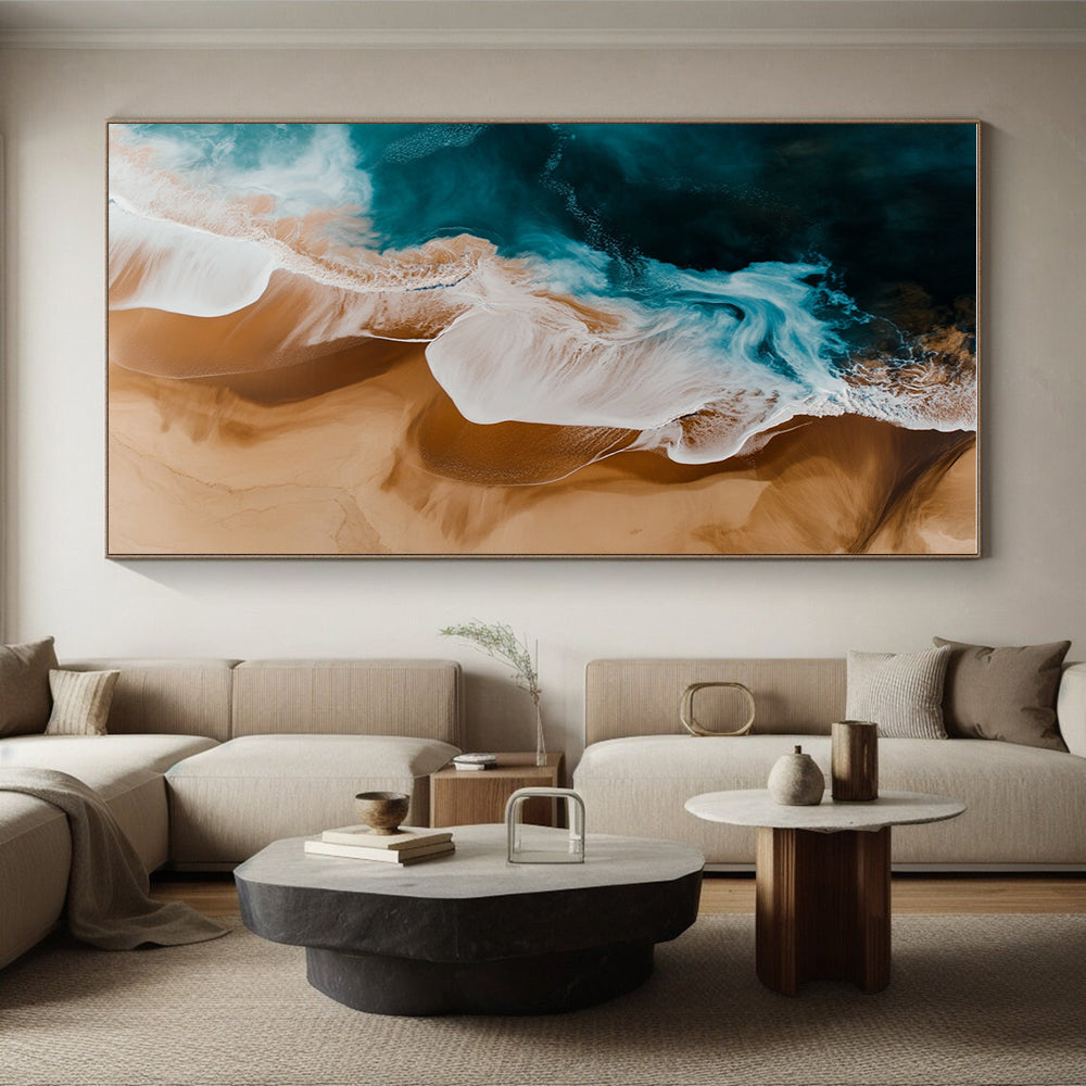 Aerial Beach Abstract Painting with Natural Harmony WINK311