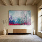 Soft Color Abstract Blend Painting for Calming Wellness Centers YHT363