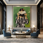 Woman Reading with Book - Intimate Narrative Abstract Painting GAB0417