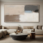 Neutral Toned Abstract Painting with Subtle Depth WINK702