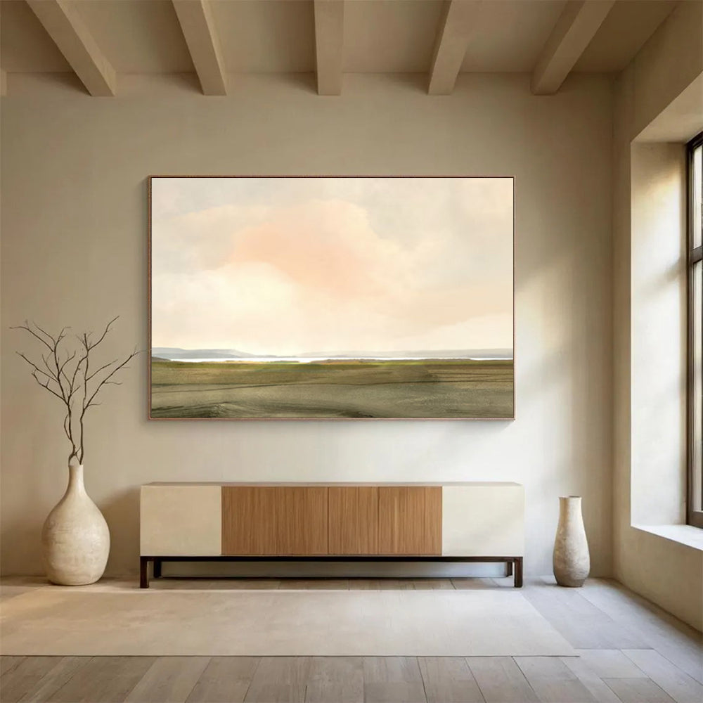 Vast Field Abstract Painting for Country - Style Living Rooms YHT121