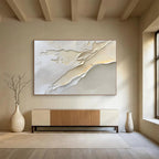 Textured Neutral Abstract  Subtle Earthy Tones ABS051