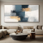 Gray Gold Abstract Painting with Subtle Luxury WINK722