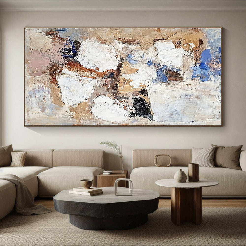 Earth Toned Abstract Painting with Organic Warmth WINK763
