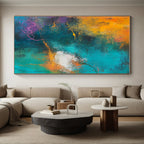 Colorful Abstract Swirl Painting with Energetic Movement WINK548