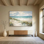 Coastal Beach Abstract Painting for Seaside Resort Lobbies YHT401