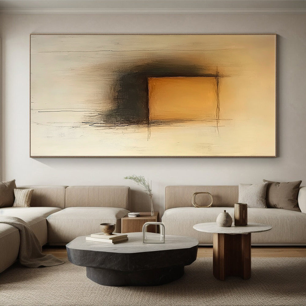 Subtle Square Gradient Abstract Painting with Gentle Transitions WINK235