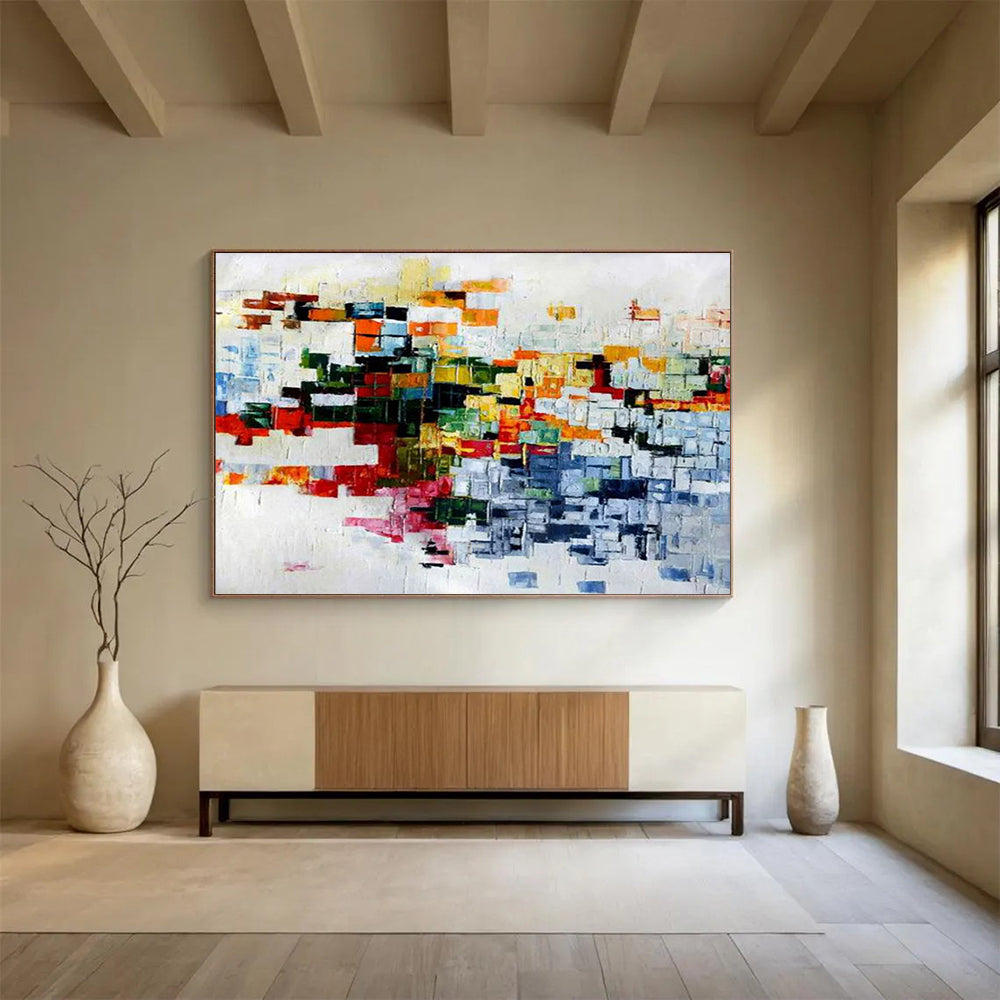 Colorful Pixel Abstract Painting for Tech - Startup Offices YHT286