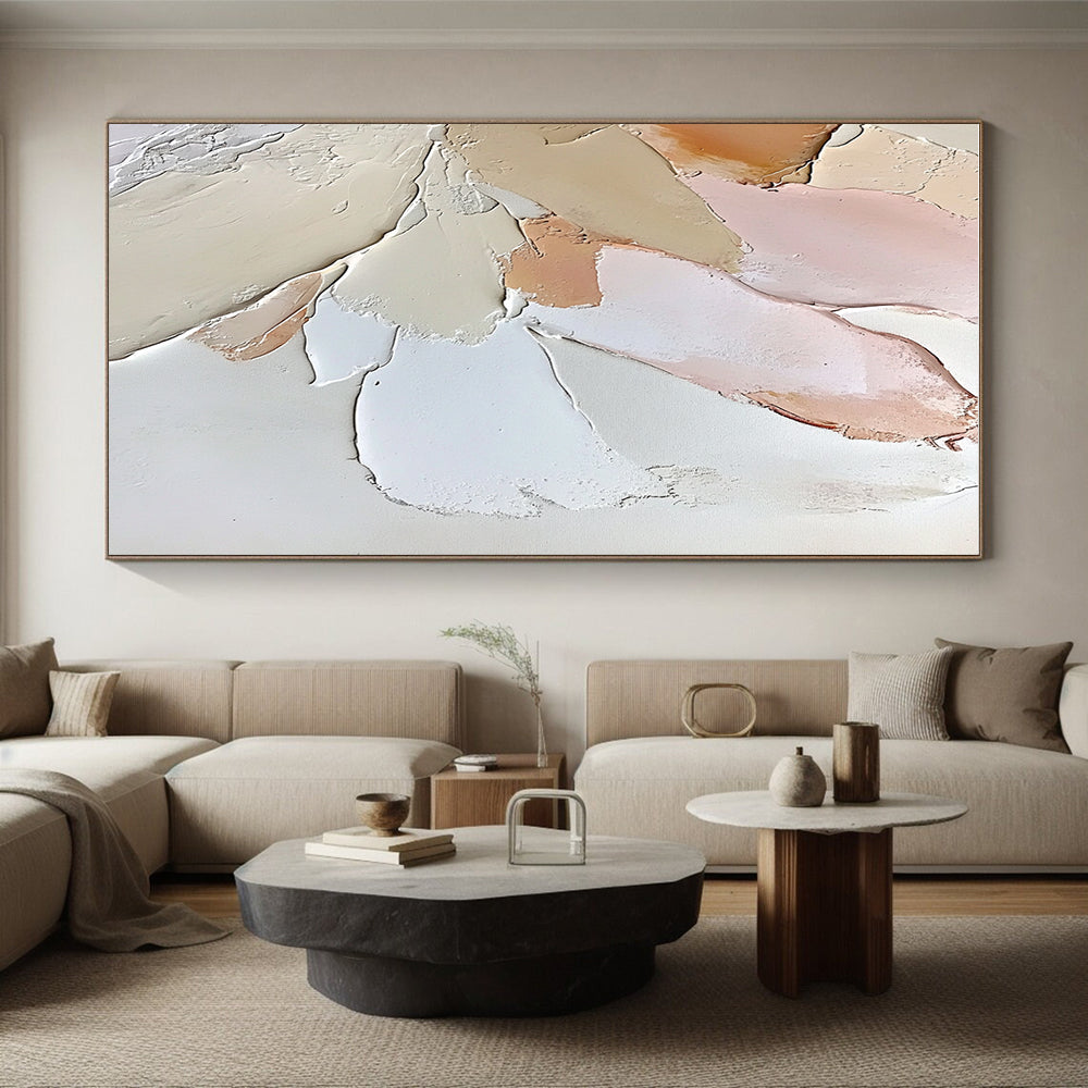 Pastel Abstract Layers Painting with Soft Elegance WINK404