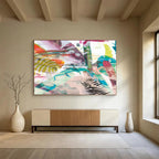 Tropical Abstract Painting for Exotic Interiors YHT118