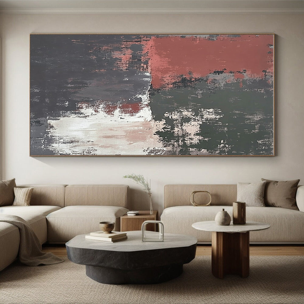 Rustic - Toned Abstract Painting with Earthy Charm WINK326
