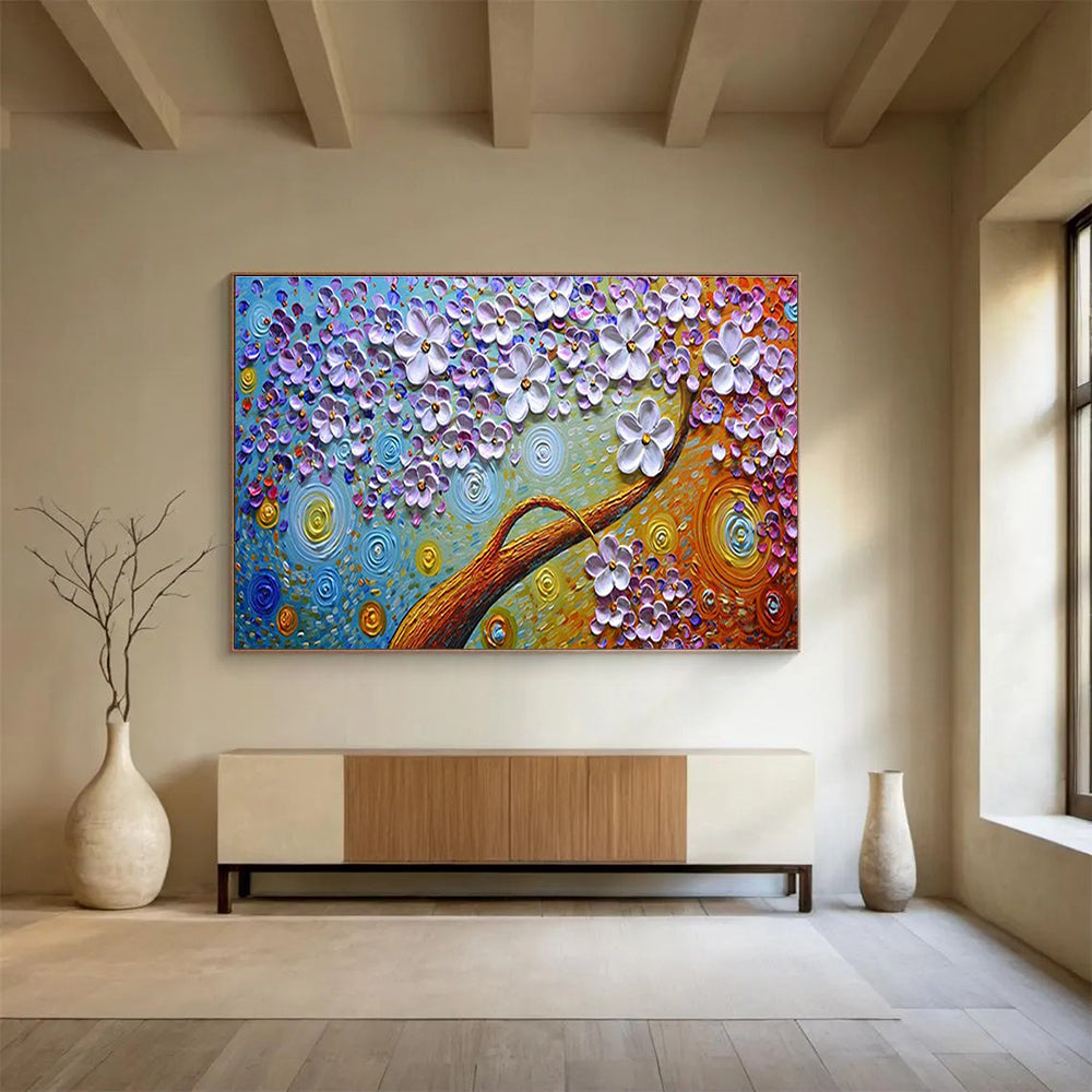 3D Floral Tree Abstract Painting for Artistic Home Studios YHT217