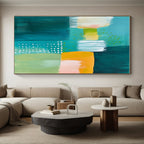Colorful - Block Abstract Painting with Vibrant Shapes WINK867