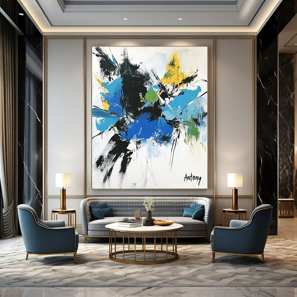 Colorful Abstract Splash - Energetic Expressionist Abstract Art GAB0472