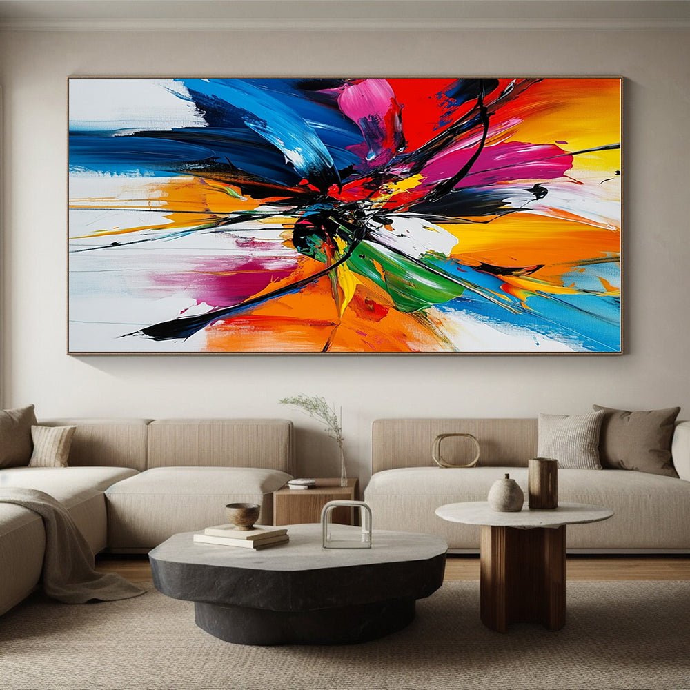 Colorful Flower Abstract Painting with Lively Beauty WINK787