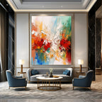 Colorful Explosion Abstract Painting for Artistic Event Venues HENG079