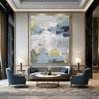 Colorful Abstract Landscape Painting for Modern Art Enthusiasts HENG312