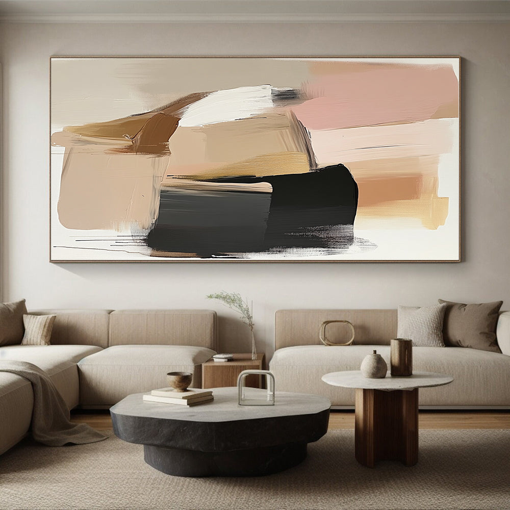 Pastel Block Abstract Painting with Gentle Harmony WINK771
