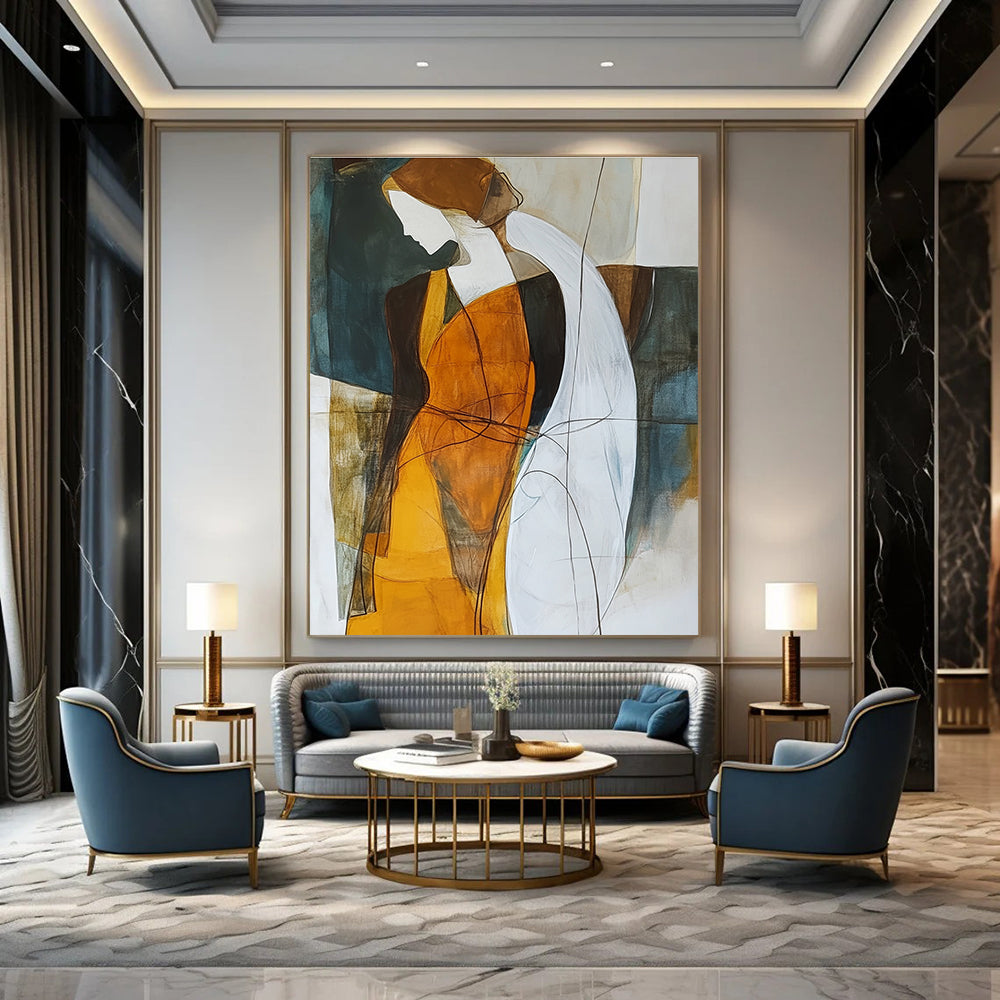 Abstract Figures in Color Painting for Modern Living GAB0716
