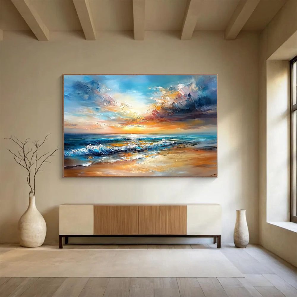 Colorful Clouds and Waves - a Symphony of Sky and Sea ABS009