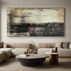 Sepia Textured Surface Abstract Painting with Vintage Appeal WINK113