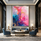 Dreamy Ink - Flow Abstract with Gold Painting for Relaxing Spaces HENG286