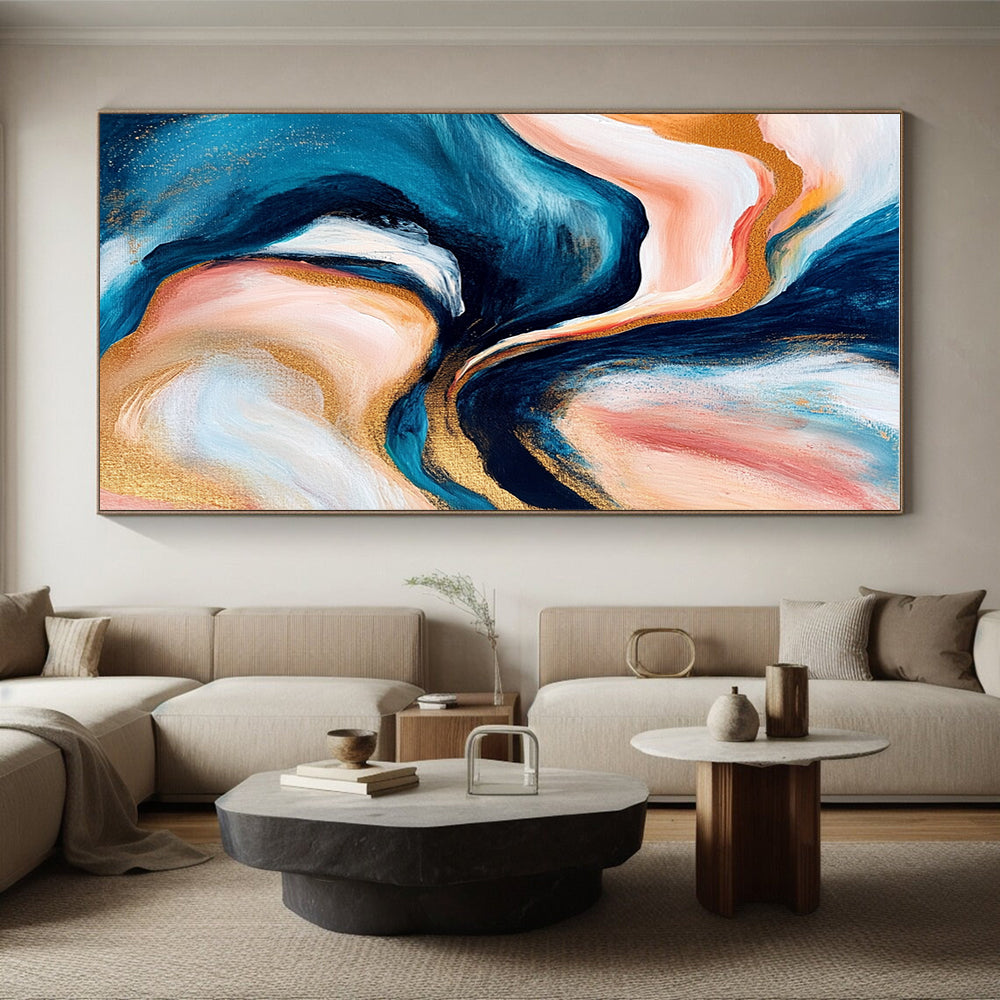 Fluid Color Abstract Painting with Dreamy Flow WINK782