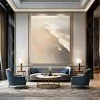 Minimalist Beach Abstract Painting for Calm - Themed Bedrooms GAB1016