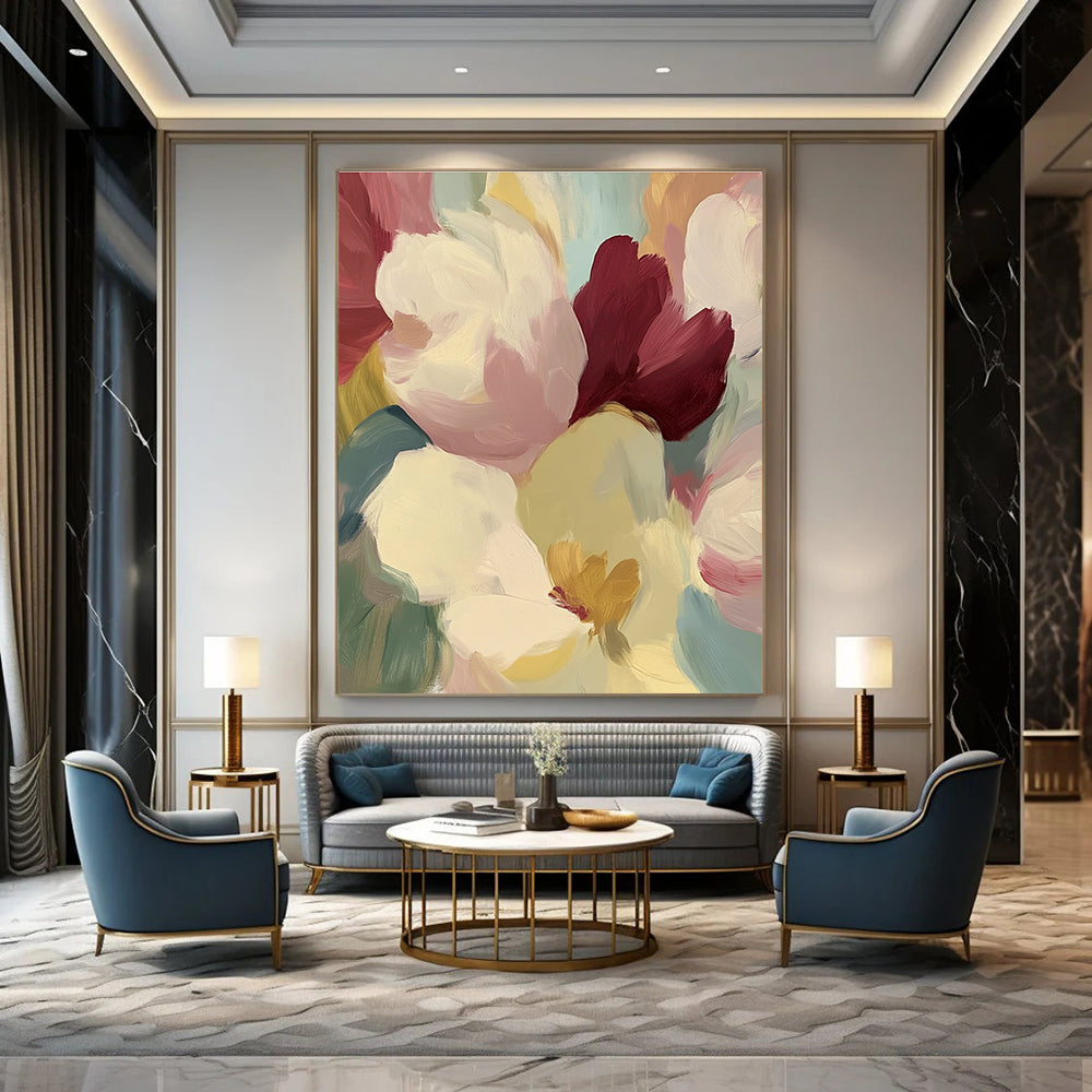 Colorful Petal Abstract - Vibrant Floral Abstract Art GAB0491