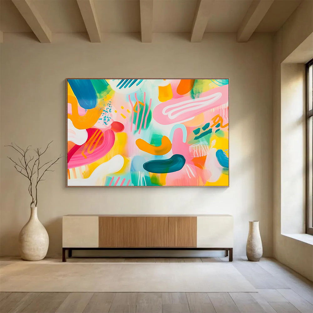 Colorful Playful Abstract  Joyful Creative Energy ABS074
