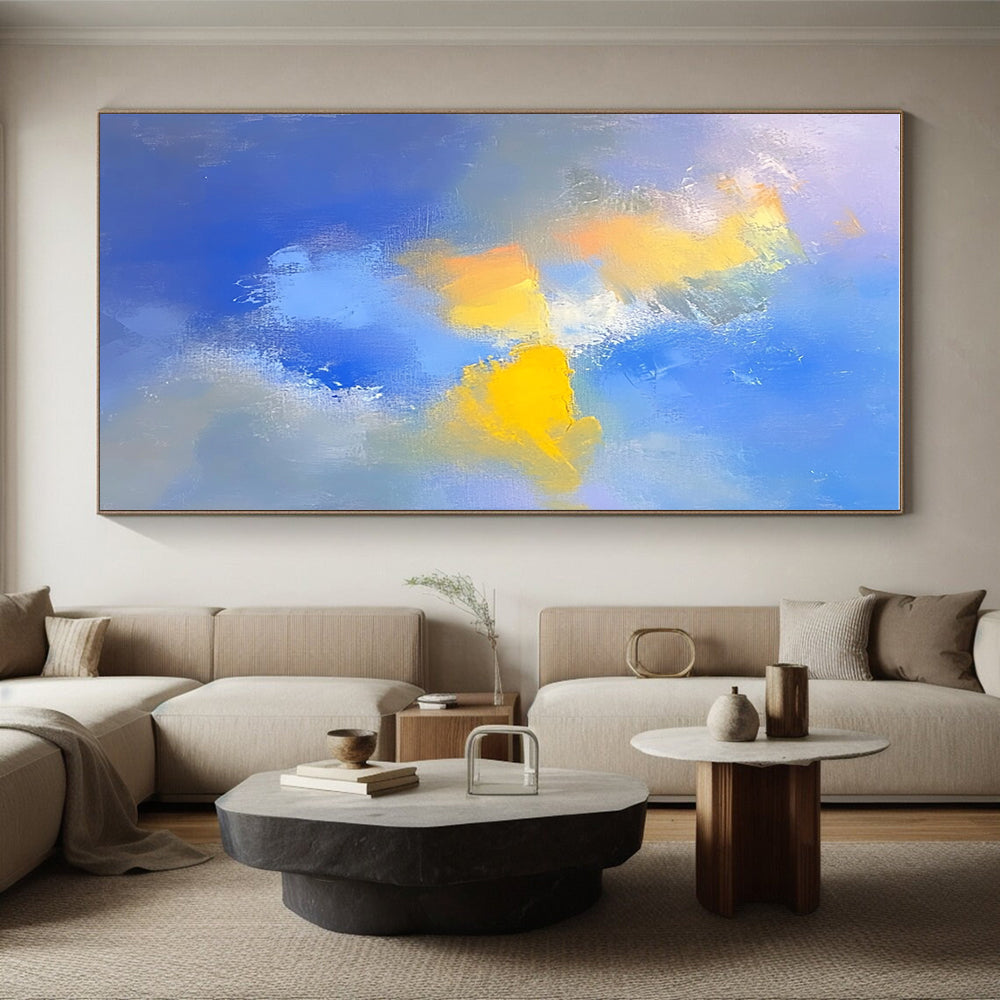 Soft Color Blend Abstract Painting with Calming Hues WINK598
