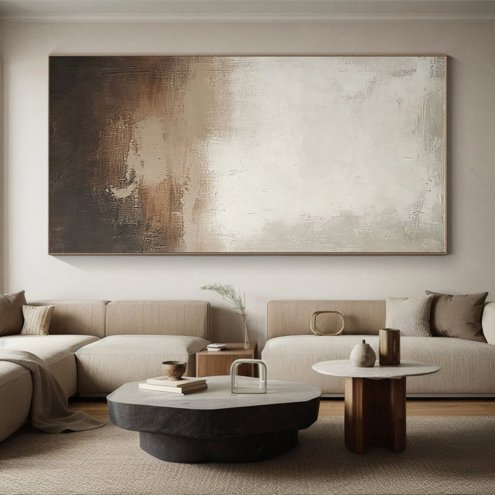 Subtle Tonal Gradient Abstract Painting with Calm Nuance WINK250