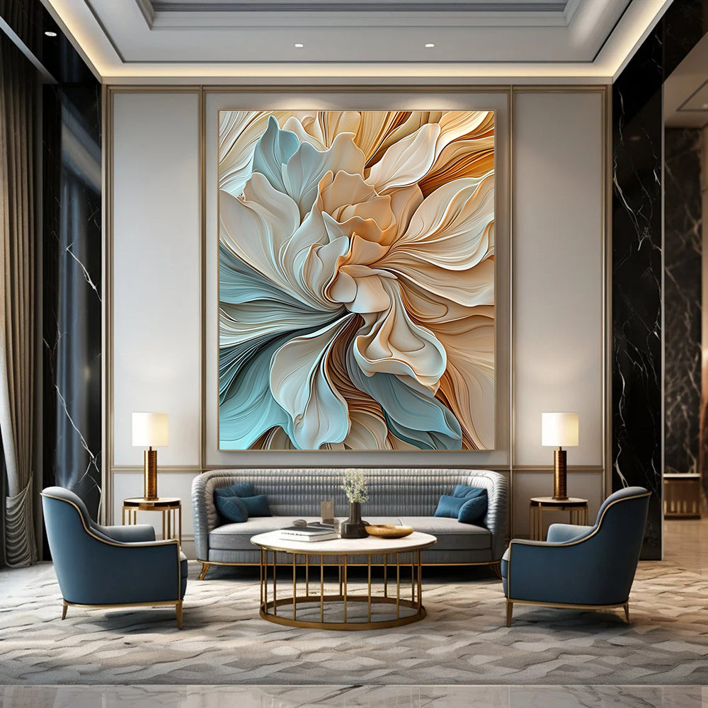 Abstract Floral Forms - Intricate Textured Abstract Art GAB0429
