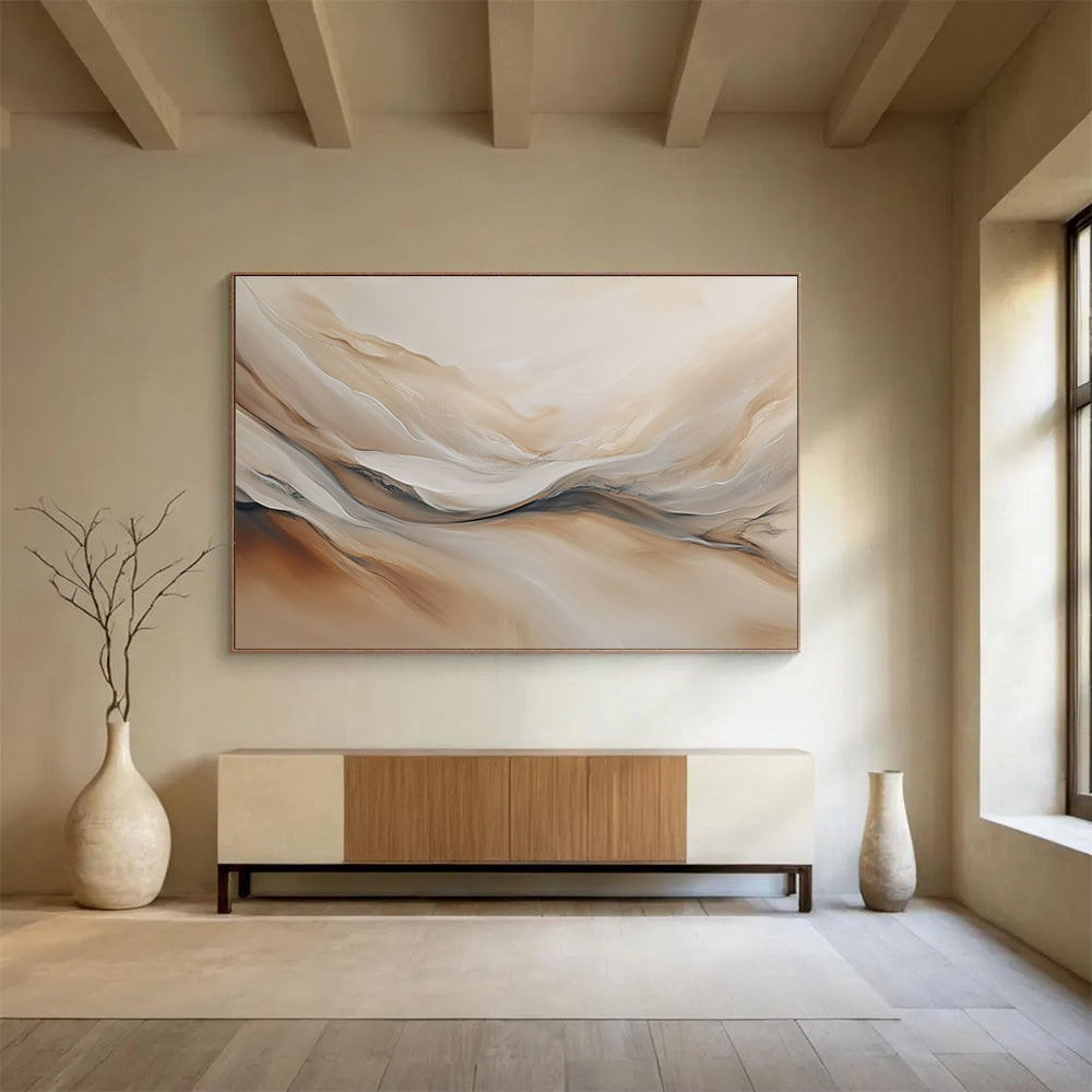 Flowing Neutral Abstract  Serene Movement ABS039