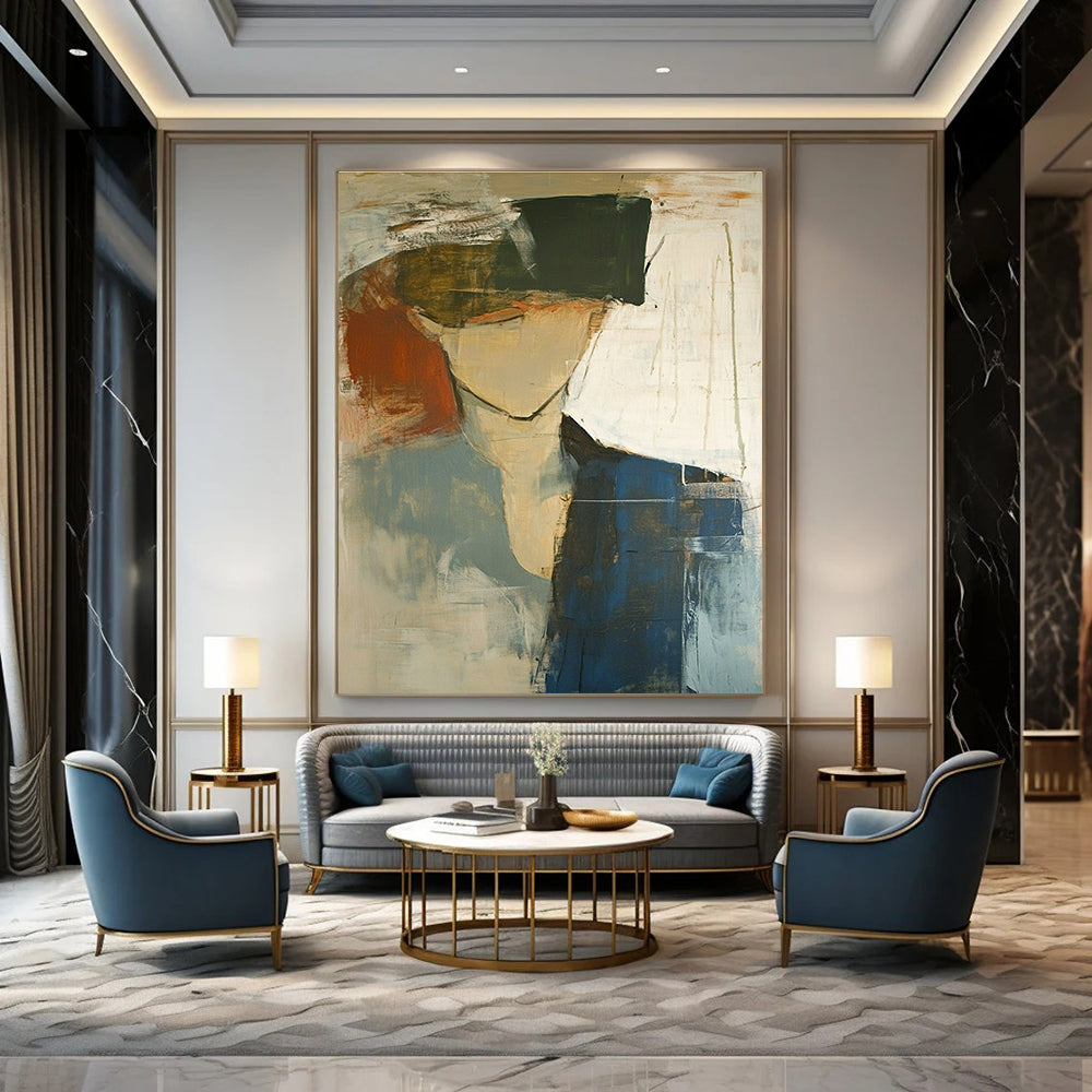 Abstract Figure in Color Painting for Thoughtful - Styled Studios GAB1097