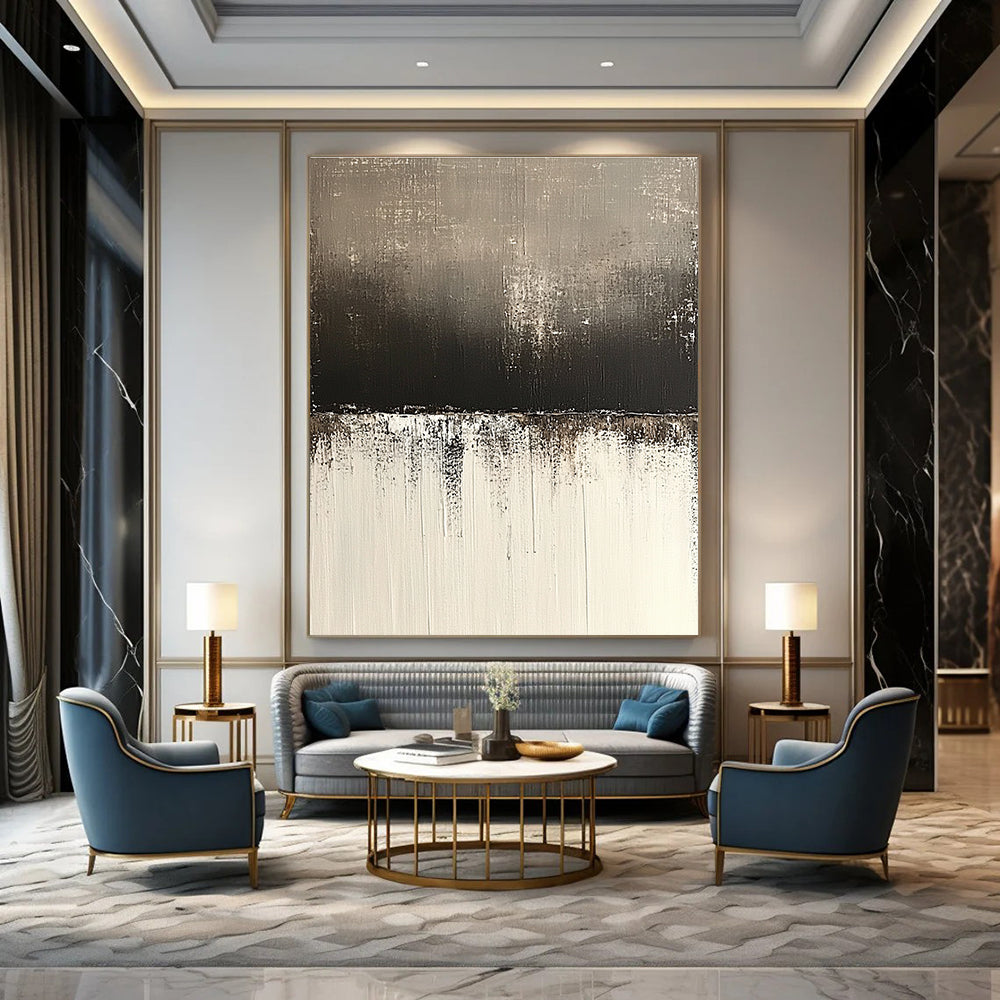 Gradient Textured Abstract Painting for Industrial - Styled Spaces GAB1100