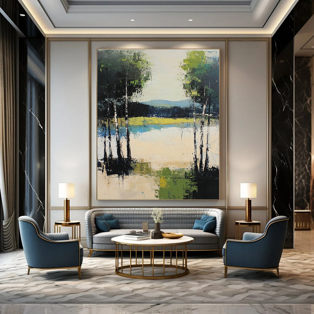 Lake Forest Abstract - Contemporary Nature Art GAB0549