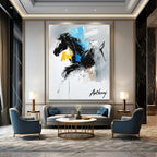 Abstract Horse Painting for Equestrian - Themed Clubs GAB0809