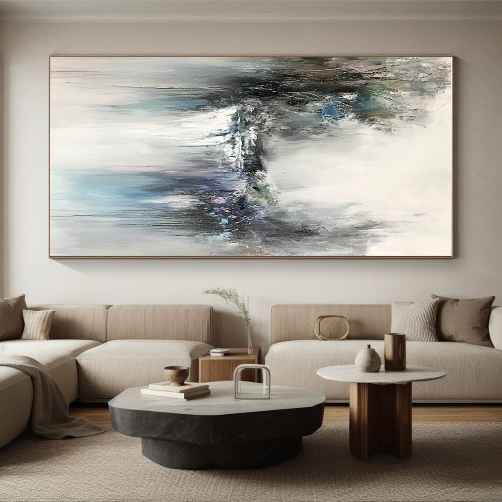 Misty Abstract Landscape Painting with Enigmatic Beauty WINK436