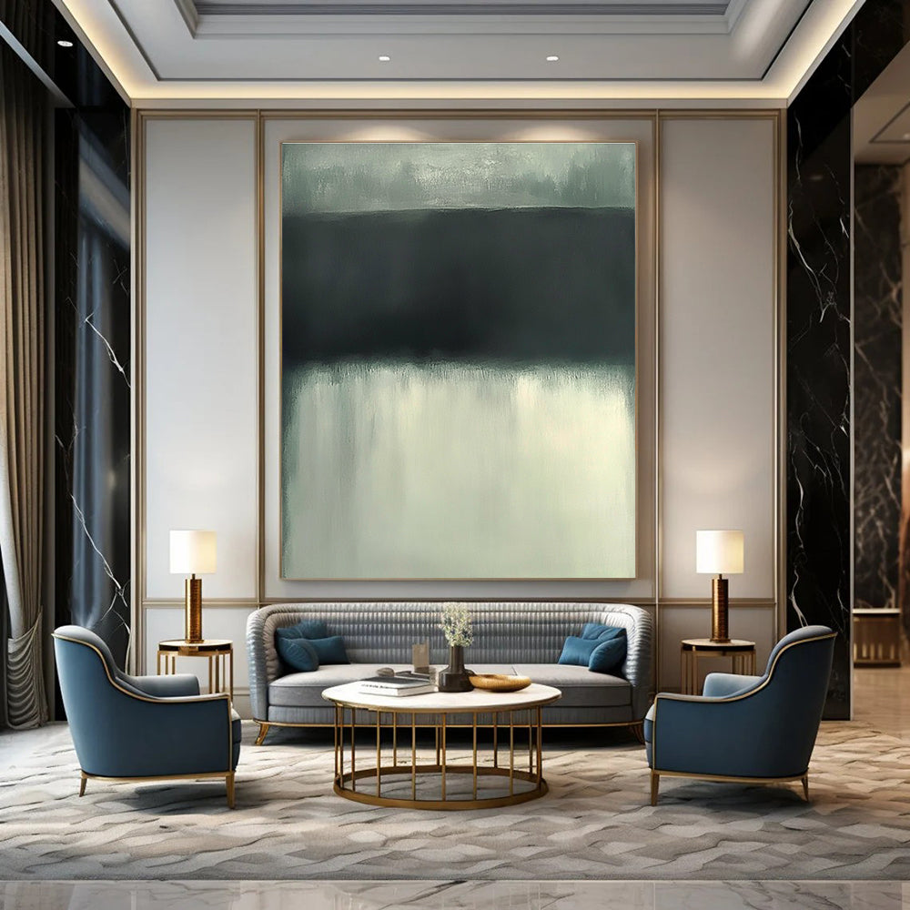 Minimalist Gray Abstract Painting for Zen - Inspired Meditation Spaces GAB1205