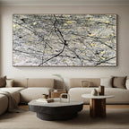 Line Drip Abstract Painting with Artistic Chaos WINK778
