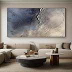 Silver Textured Gradient Painting with Industrial Glamour WINK066